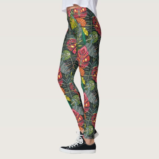 Boho-Hojas-Wald Leggings (Links)