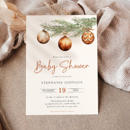 Boho Holiday Baby Dusche Winter Einladung