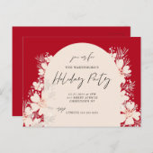 Boho Holiday Party in Desert Red Postkarte (Vorne/Hinten)