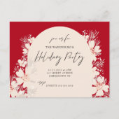 Boho Holiday Party in Desert Red Postkarte (Vorderseite)