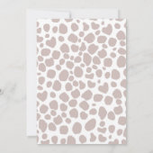 Boho Holy Cow Highland Pampas 1. Geburtstag Einladung (Rückseite)