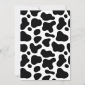 Boho Holy Cow & Stars Baby Boy Dusche Einladung (Rückseite)