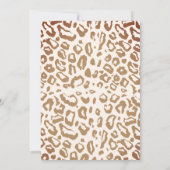 Boho Holy Cow Western Highland Cow Babydusche Einladung (Rückseite)