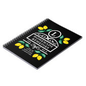 Boho Homemade Remedies Lemons Notizblock (Linke Seite)