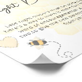 Boho Honey Baby Dusche Spate Night Diapers Poster (Ecke)