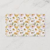 Boho HoneyBee Diaper Raffle Baby Shower Begleitkarte (Rückseite)