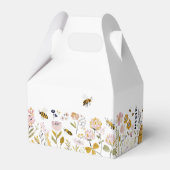Boho HoneyBee & Wildflower Baby Shower Geschenkschachtel (Rückseite)