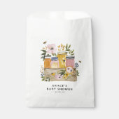 Boho HoneyBee & Wildflower Baby Shower Geschenktütchen (Vorderseite)