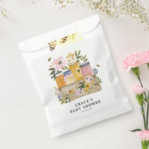 Boho HoneyBee & Wildflower Babyparty Geschenktütchen
