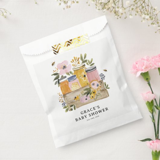 Boho HoneyBee & Wildflower Babyparty Geschenktütchen (Versiegelt)