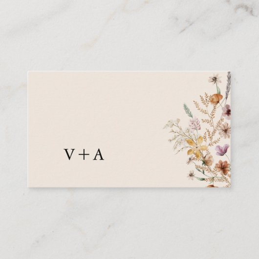 Boho Honeymoon Wish Enclosure Card Begleitkarte (Rückseite)