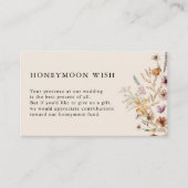 Boho Honeymoon Wish Enclosure Card Begleitkarte (Vorderseite)