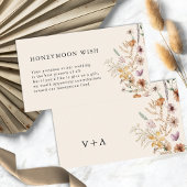 Boho Honeymoon Wish Enclosure Card Begleitkarte
