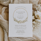 Boho Hoop Pampas Grass Wedding Einladung