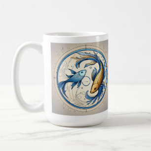 Boho horoskop pisfarbig kaffeetasse