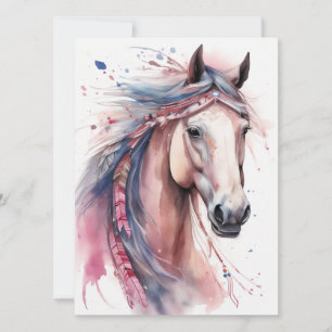 Boho Horse Karte