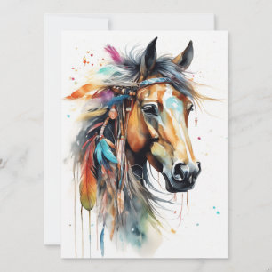 Boho Horse Karte