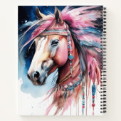 Boho Horse-Notebook Notizblock (Rückseite)