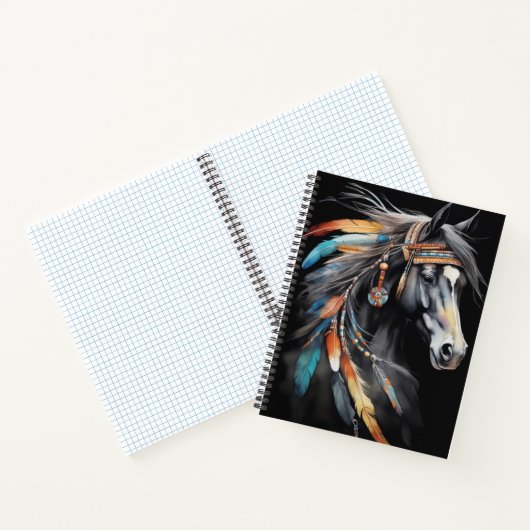 Boho Horse-Notebook Notizblock (Innenseite)