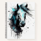 Boho Horse-Notebook Notizblock (Vorderseite)