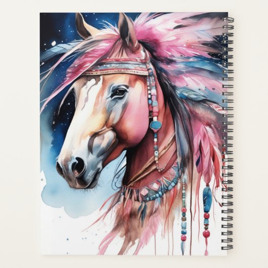 Boho Horse Planner Planer (Rückseite)