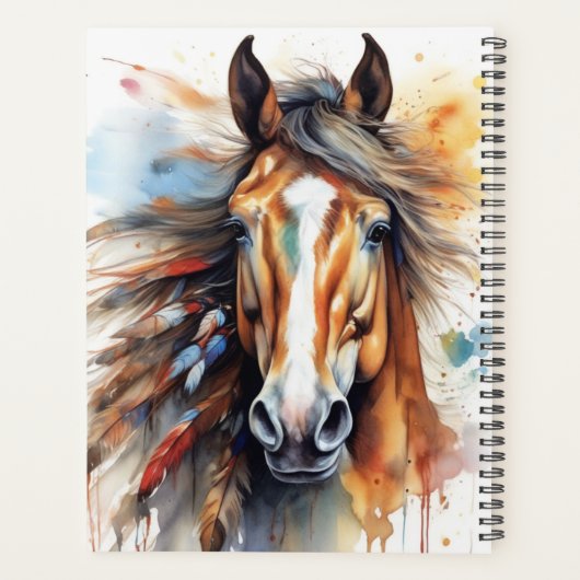 Boho Horse Planner Planer (Rückseite)