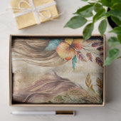 BOHO HORSES BLUMENDEKOUPAGE SEIDENPAPIER (Geschenk)