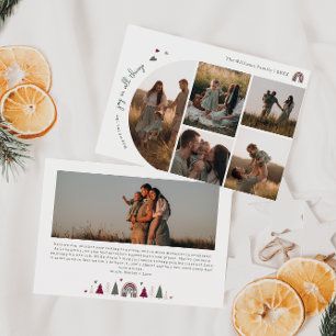 Boho hört Freude in allem Sechs Foto Weihnachten