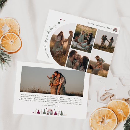 Boho hört Freude in allem Sechs Foto Weihnachten