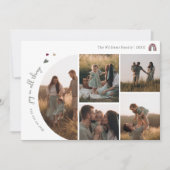 Boho hört Freude in allem Sechs Foto Weihnachten (Vorderseite)