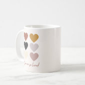 Boho Hört Liebe positives Zitat Sie sind so gelieb Kaffeetasse (Vorderseite Links)