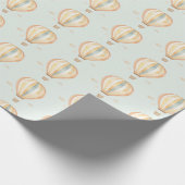 Boho Hot Air Ballon Geschenkpapier (Ecke)
