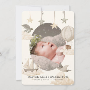 Boho Hot Air Balloon Sky Ankündigung