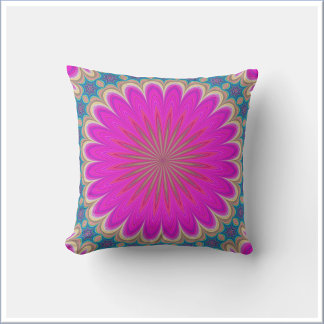 Boho Hot Pink Mandala Kissen