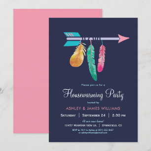 Boho Housewarming-Party Einladung