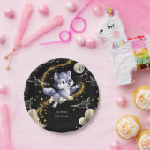 Boho Howling Wolf Birthday Pappteller (Party)