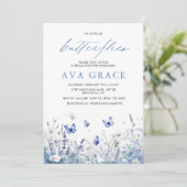 Boho Hübsch gibt er mir Schmetterlinge Brautparty Einladung (Stehend Vorderseite)