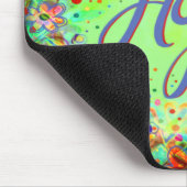 Boho Hübsche Blumengrün-Hope-Inspiritivität Mousepad (Ecke)