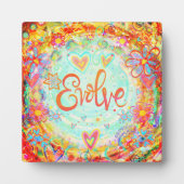 BoHo Hübsche Inspiration Orange Evolve Fotoplatte (Vorderseite)