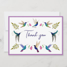 Boho Hummingbirds Dankeskarte