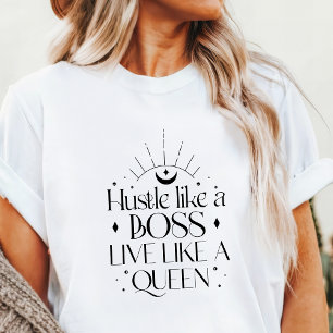 Boho Hustle wie ein Boss lebe wie eine Königin Tri-Blend Shirt