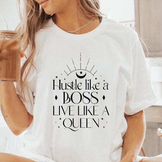 Boho Hustle wie ein Boss lebe wie eine Königin Tri-Blend Shirt