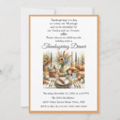 Boho Hütte Erntedank Dinner Familie Freunde Einladung (Vorderseite)