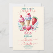 Boho Ice Cream Brautparty Einladung (Vorderseite)