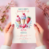 Boho Ice Cream Brautparty Einladung