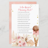 Boho Ice Cream Floral, der Mommy Best Game kennt (Vorne/Hinten)