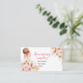 Boho Ice Cream Floral rät wie viele Candies Begleitkarte (Stehend Vorderseite)