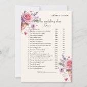 Boho Ice Cream Wedding Party Game Card Ankündigung (Vorderseite)