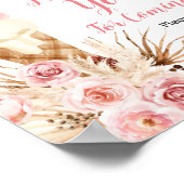 Boho Ice Creme Danke, dass Sie kommen Gefallen-Zei Poster (Ecke)