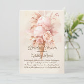 Boho Ice-Einladung, Blüteneis Einladung (Stehend Vorderseite)